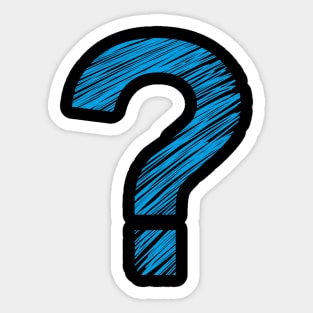 Question Designer Tshirt Sticker